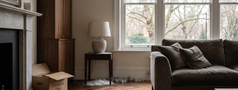 elegant Kensington apartment living room in London